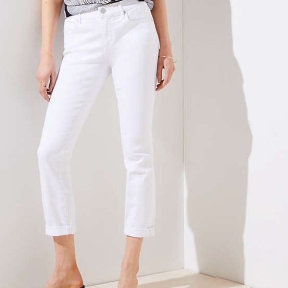 LOFT Denim - LOFT Skinny Crop Jeans White Size 12